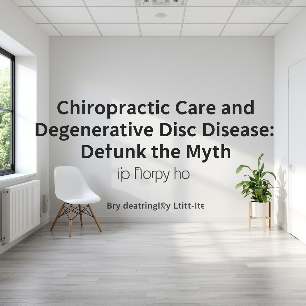 Chiropractic Care and Degenerative Disc Disease: Debunking the Myth with Scientific Evidence