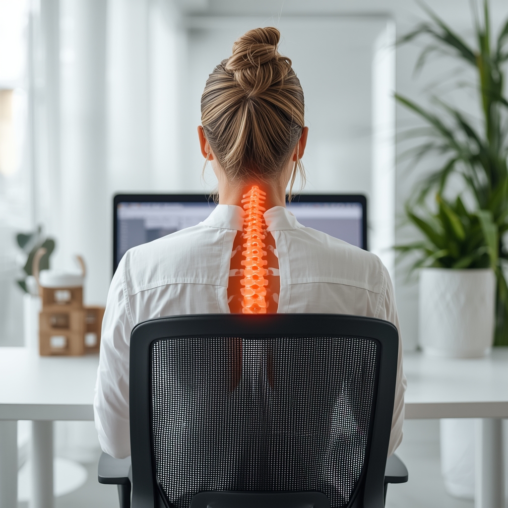 How Can Chiropractic Adjustments and Postural Reeducation Alleviate Symptoms of Tech Neck in Office Workers?